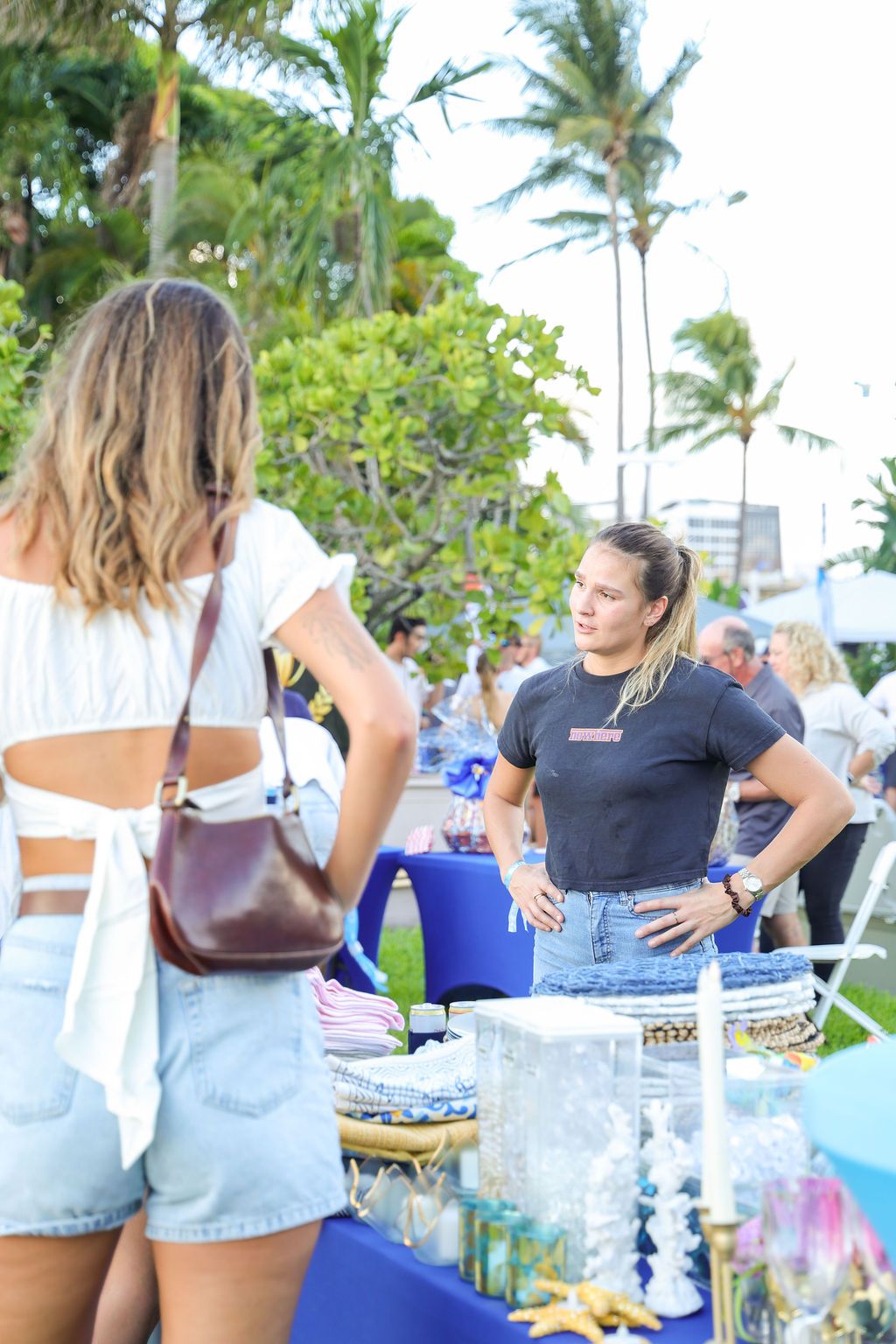 Guests and exhibitors at The Triton's Fall Triton Expo at Bahia Mar Yachting Center.