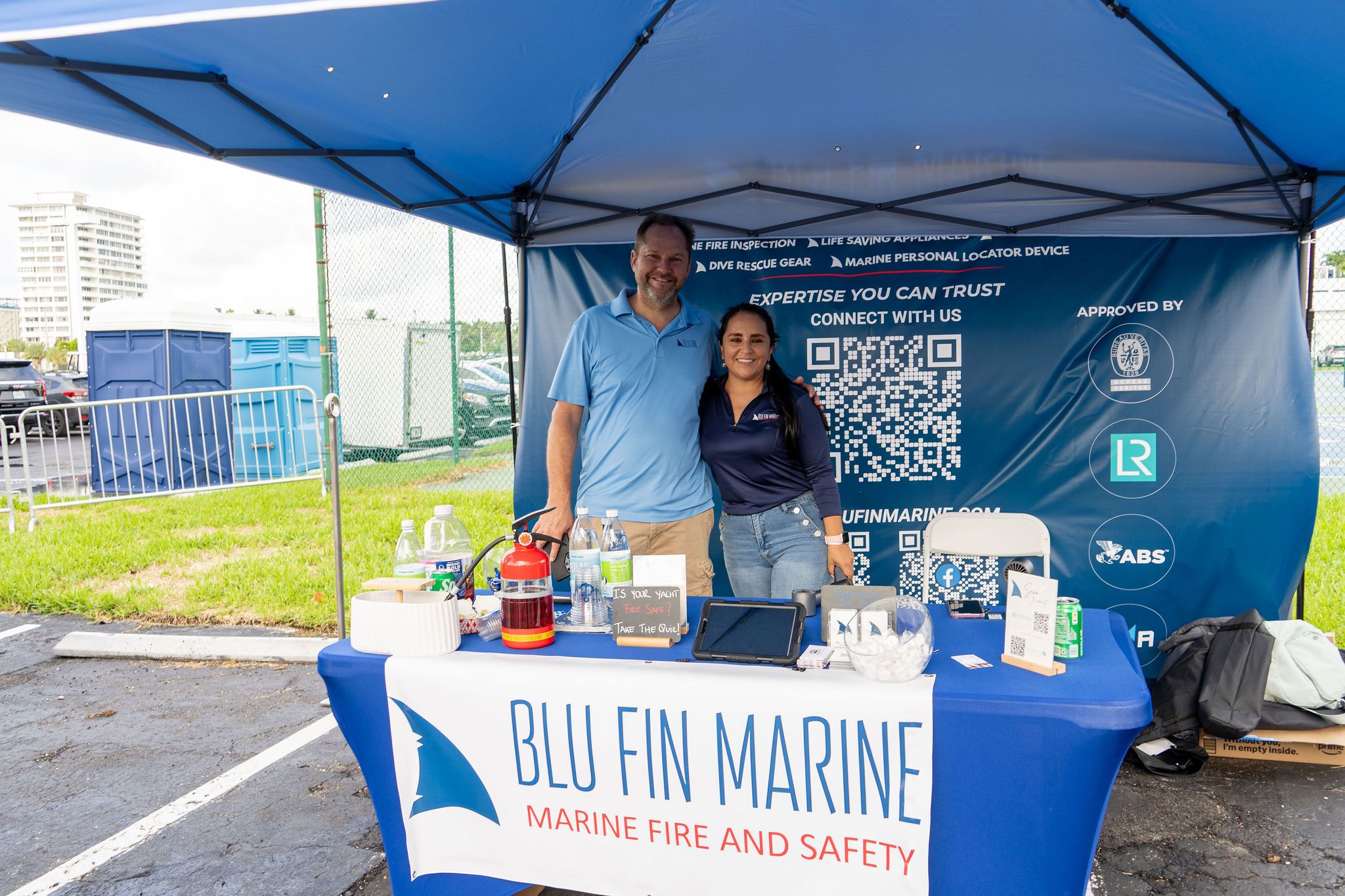 Maritime and industry partners exhibiting at The Triton's Fall Triton Expo at Bahia Mar Yachting Center.