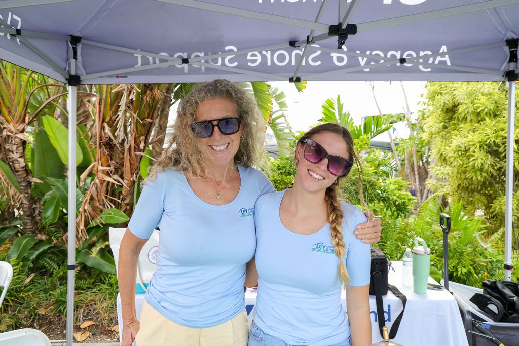 Guests and exhibitors at The Triton's Fall Triton Expo at Bahia Mar Yachting Center.