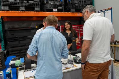 Guests networking at The Triton's Crew, Captains & Connections event at DATUM RMS.