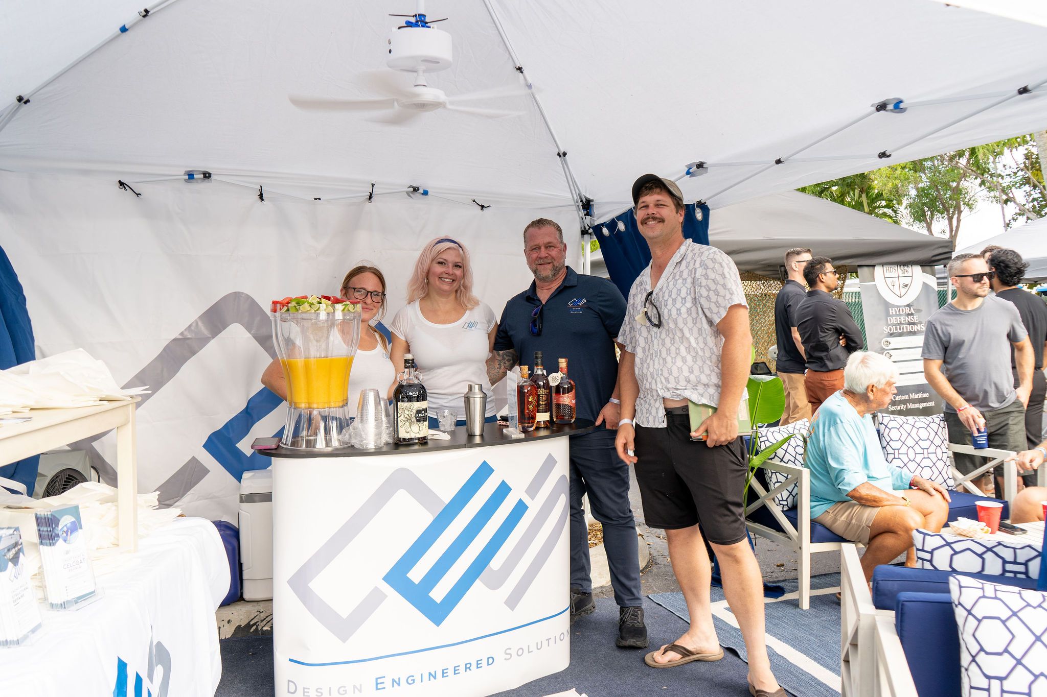 Maritime and industry partners exhibiting at The Triton's Fall Triton Expo at Bahia Mar Yachting Center.