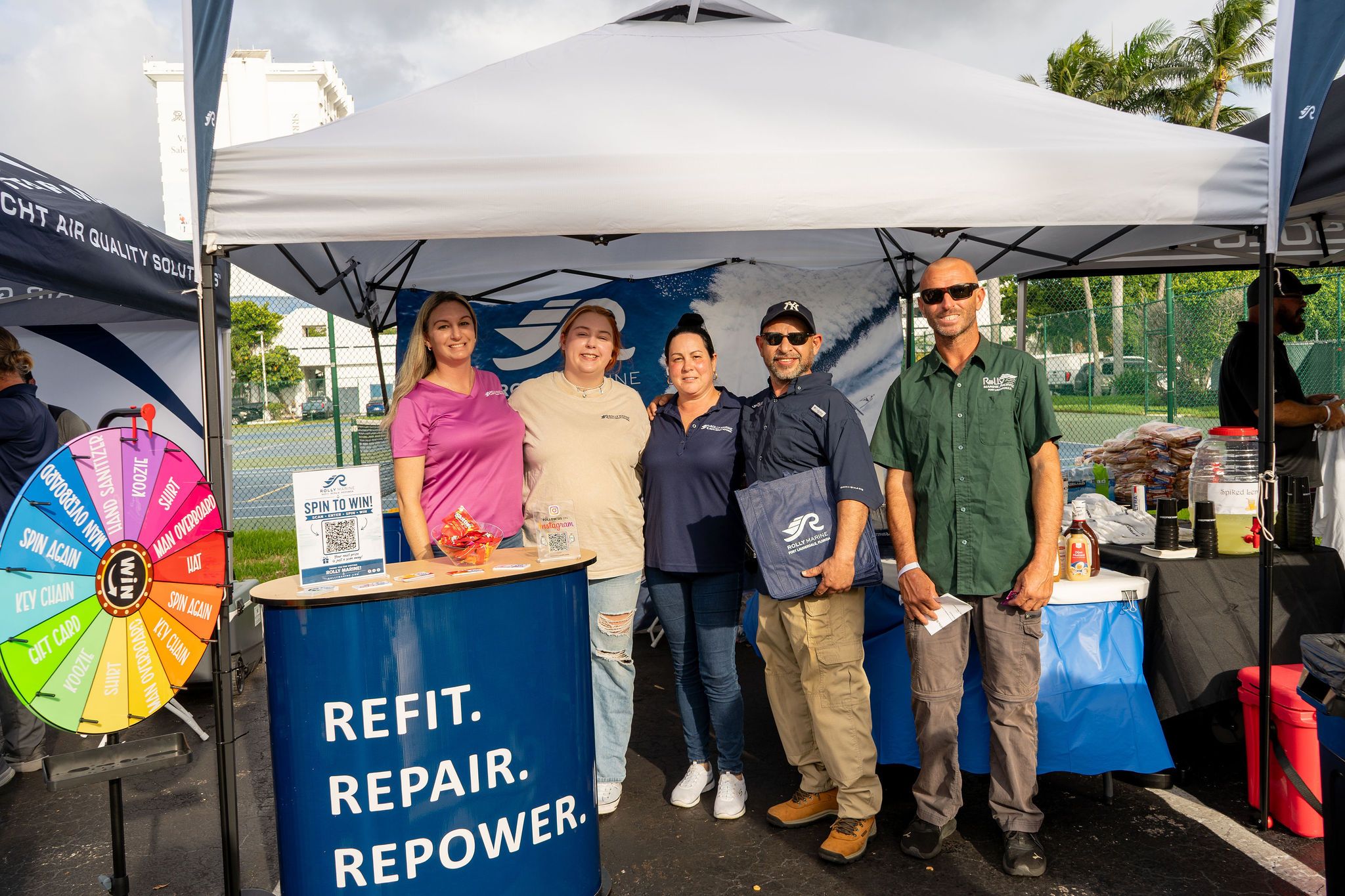 Maritime and industry partners exhibiting at The Triton's Fall Triton Expo at Bahia Mar Yachting Center.