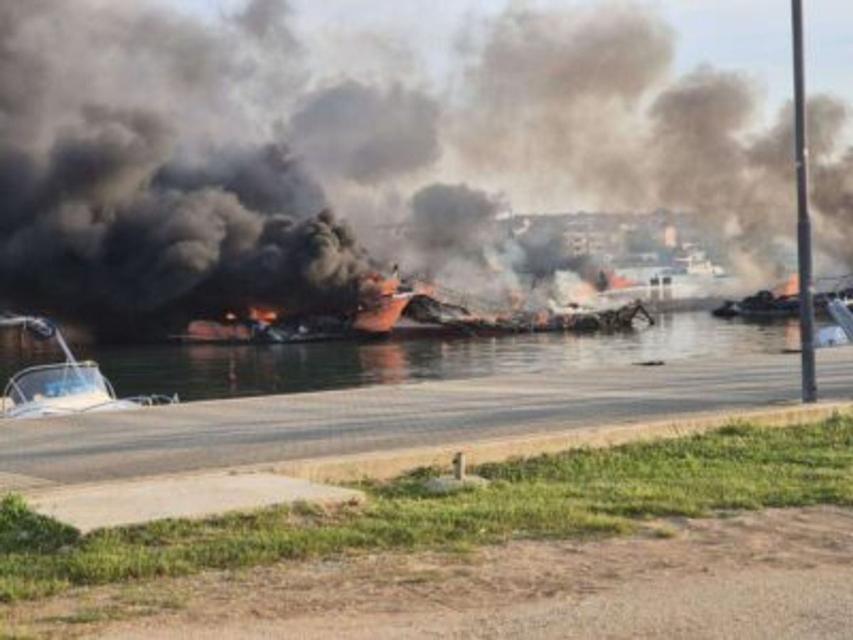 Marina Fire Destroys 22 Vessels in Croatia