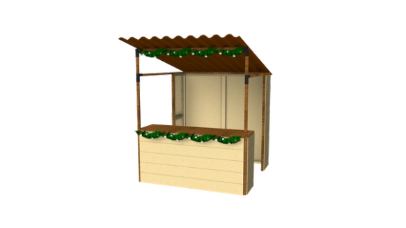 KERSTKRAAM | 2X2 | MET DAK – afbeelding 4