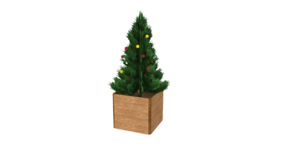 KERSTBOOMBAK | 1X1X1M – afbeelding 5