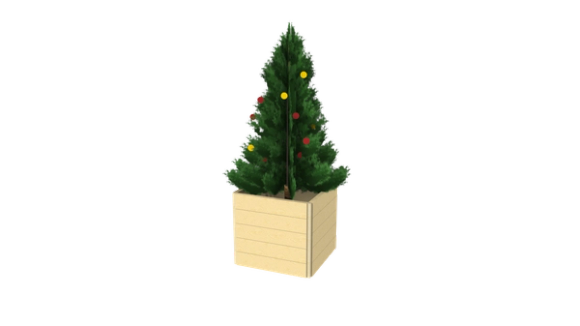 KERSTBOOMBAK | 1X1X1M