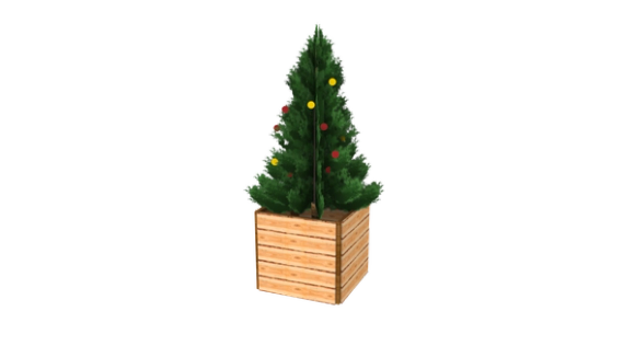 KERSTBOOMBAK | 1X1X1M – afbeelding 4