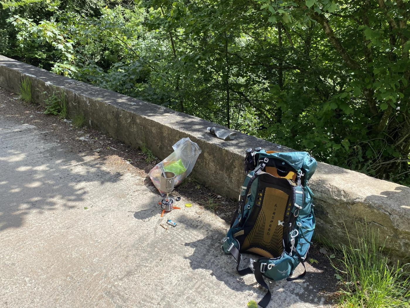 Lunch by the bridge