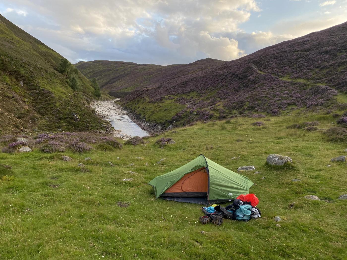 Camp near The Falls of Tarf, August 2024