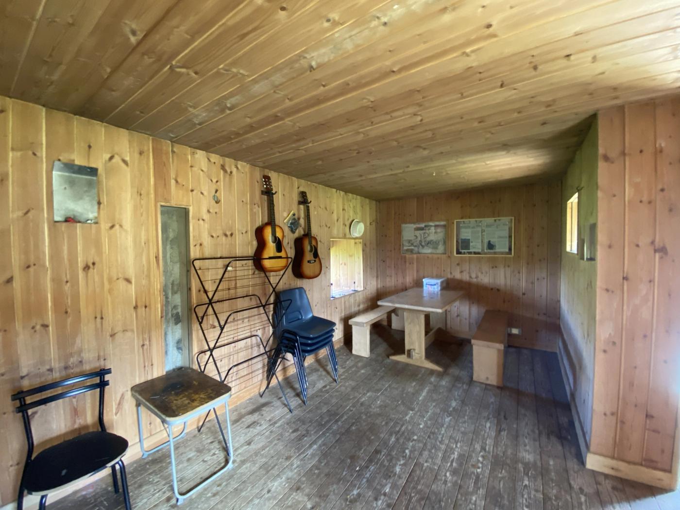 Red house bothy interior