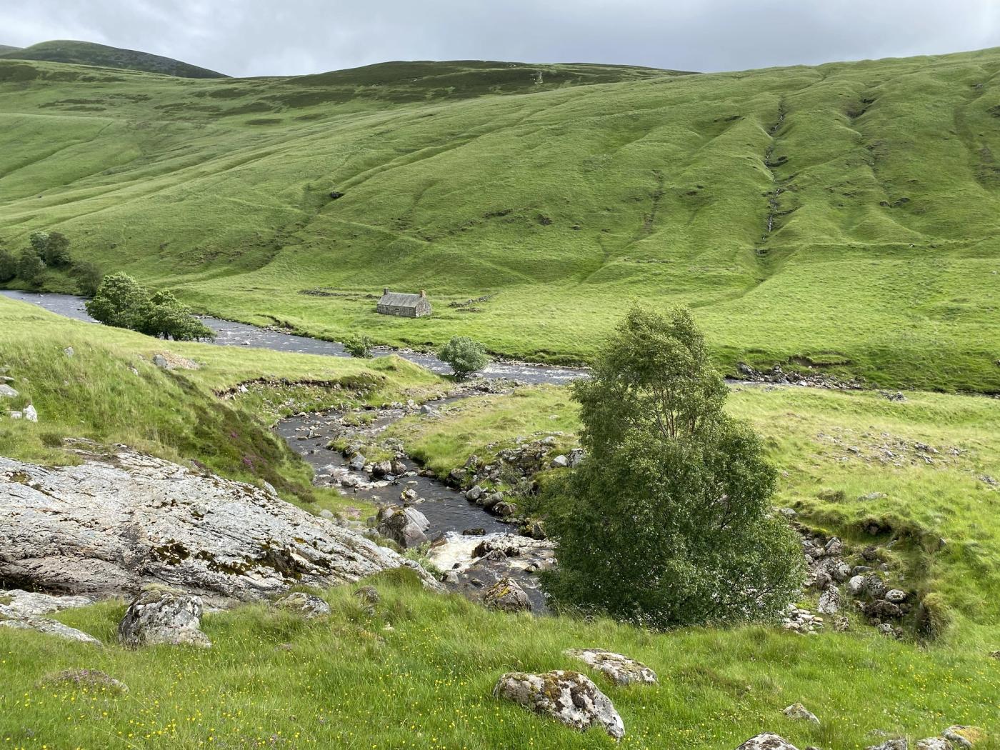 Old settlements in Glen Tilt