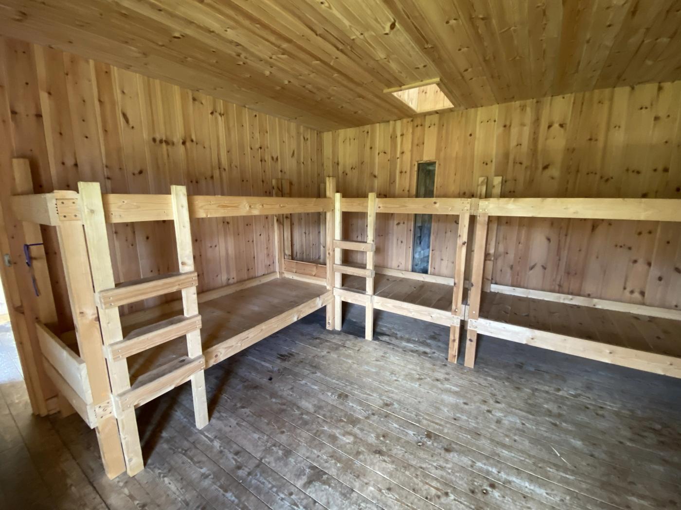 Red house interior