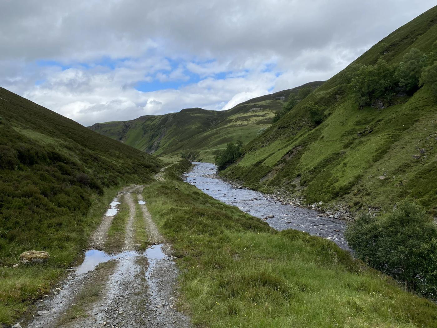 Narrowing of Glen Tilt