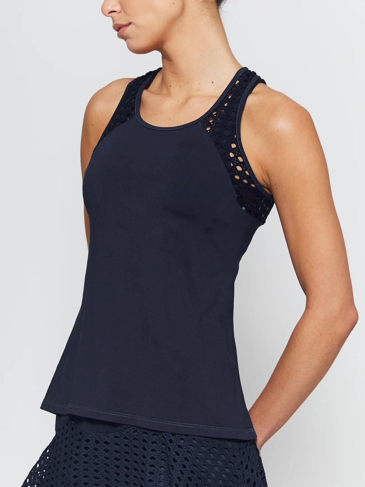 POINTELLE TRIM TANK SHORT view 4