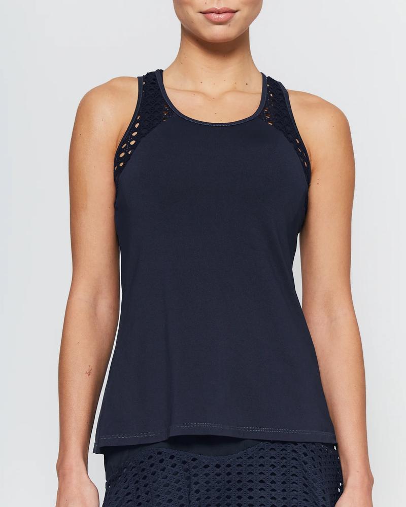 POINTELLE TRIM TANK SHORT - Image 1