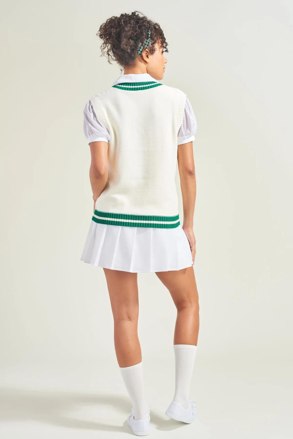 Court Cable Knit Vest - Image 4