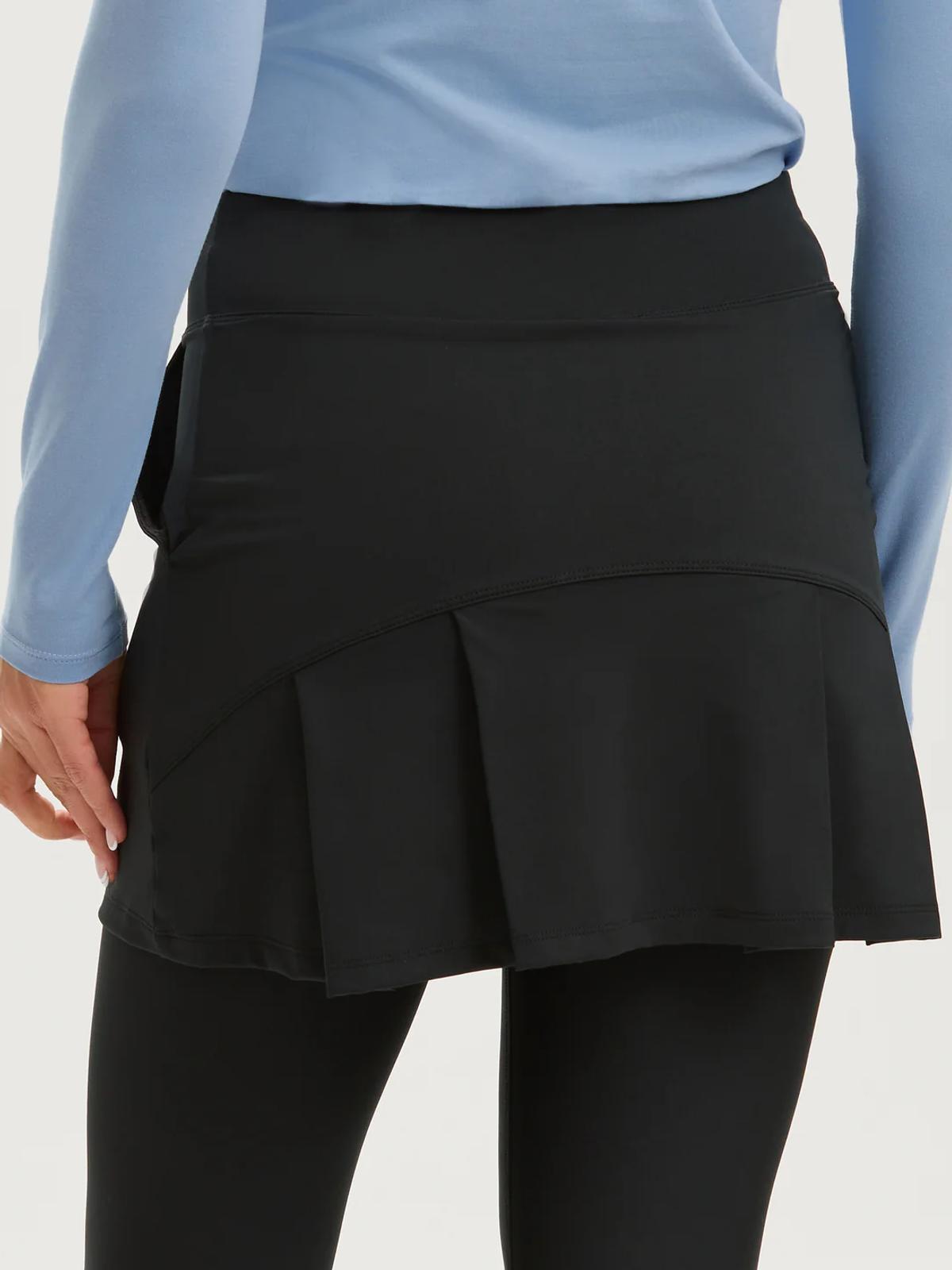 PLEAT BACK SKIRTED LEGGING view 3