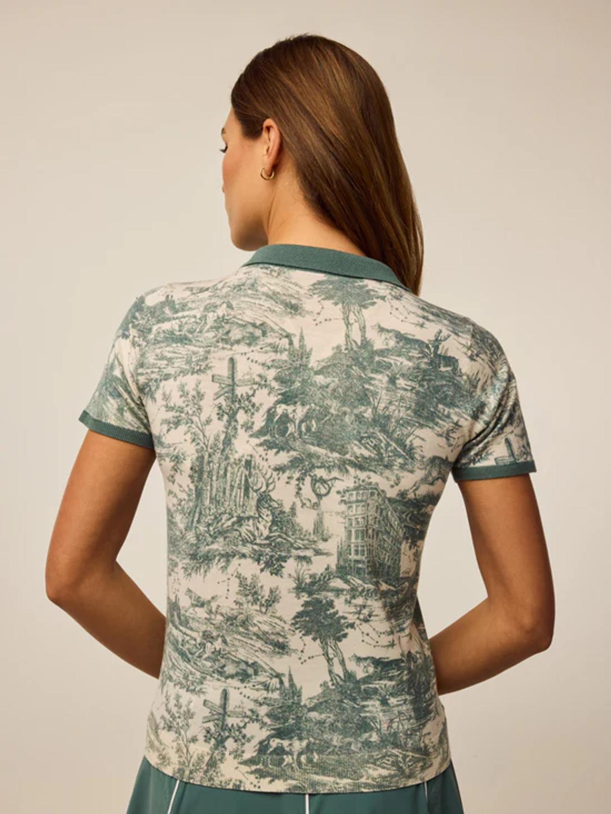 Huntress Toile Leith Merino Short Sleeve Sweater view 2