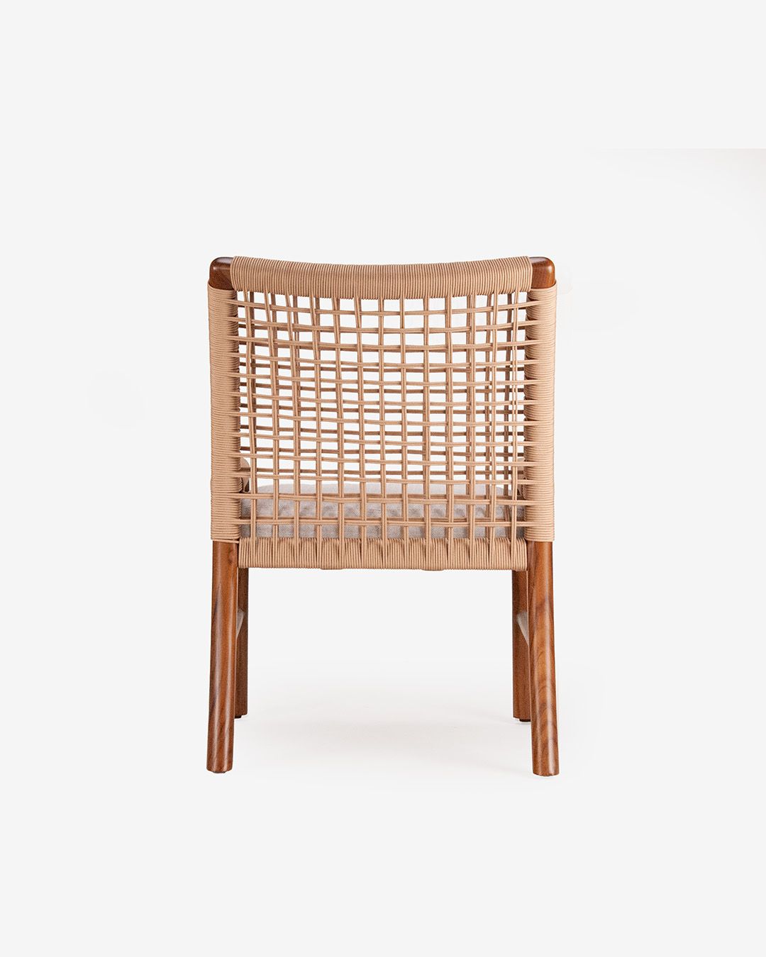Silla Tejida Beige — atrás