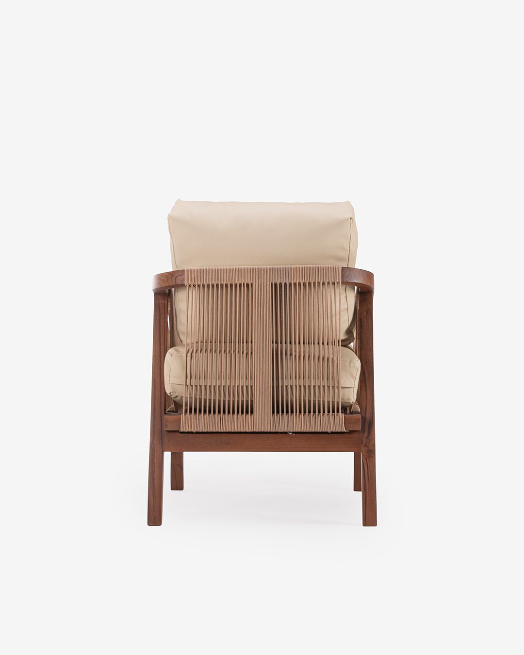 Sillón Tejido Beige — atrás