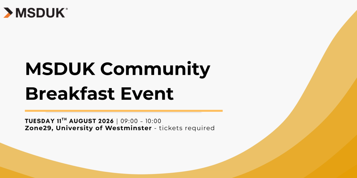MSDUK Community Breakfast Event