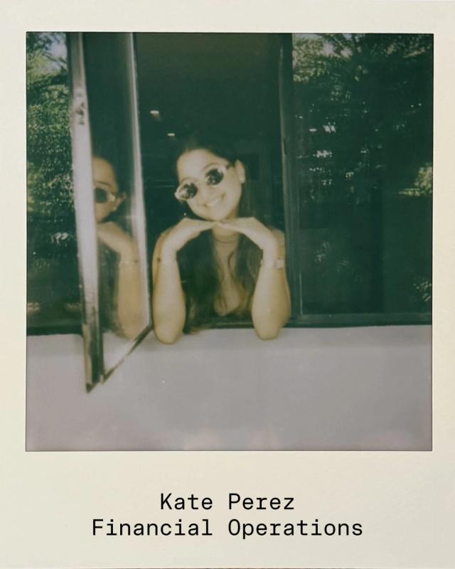 Golden Hour Pools team polaroid of Kate Perez, Financial Operations