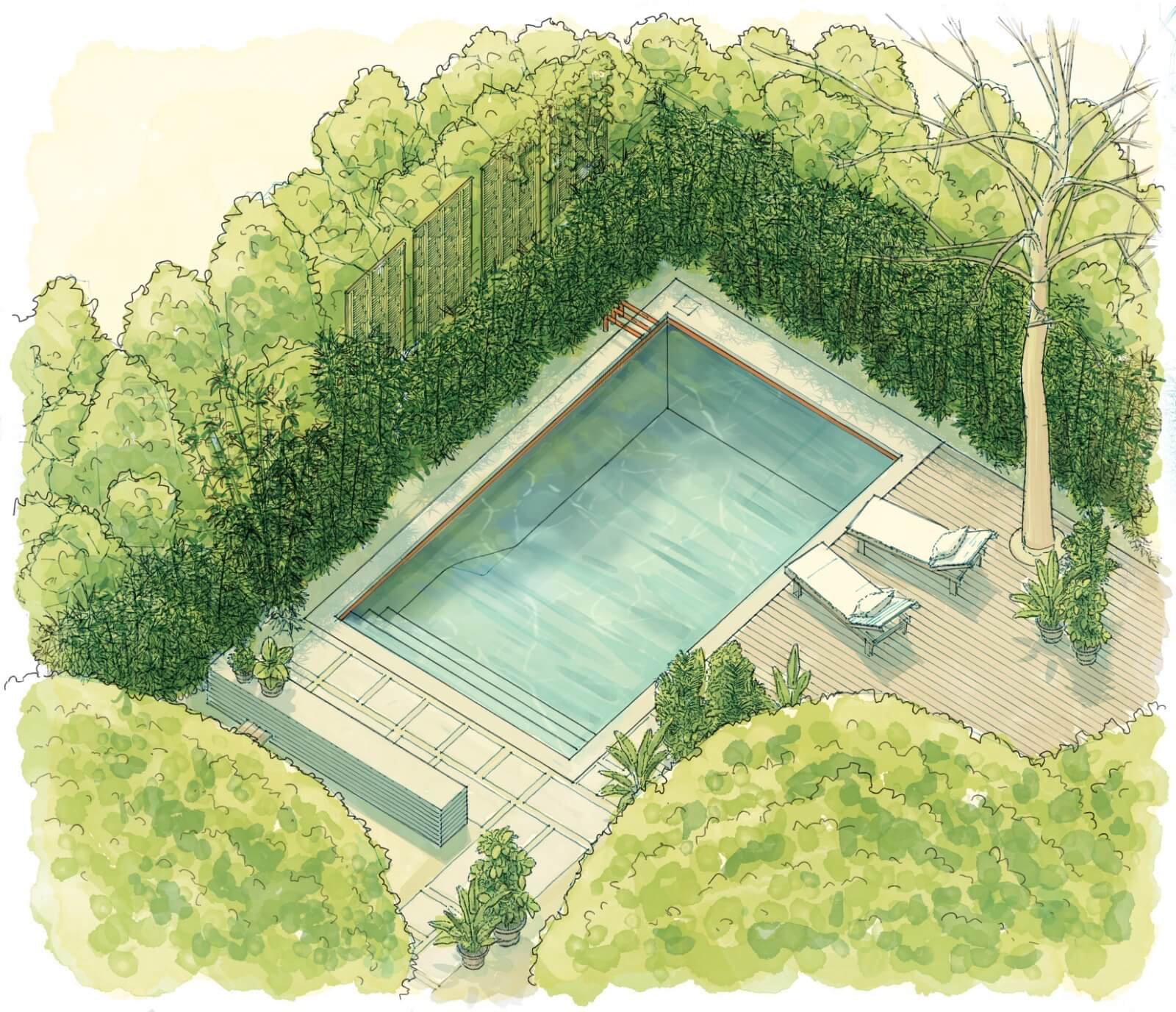 Golden Hour Pools Grand Size 15' by 25'