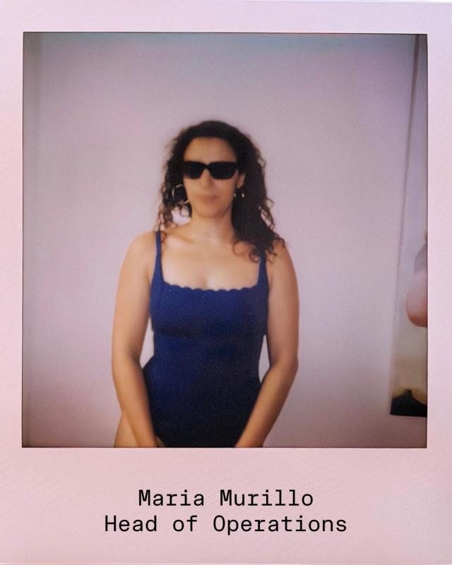 Golden Hour Pools team polaroid of Maria Murillo, Head of Operations