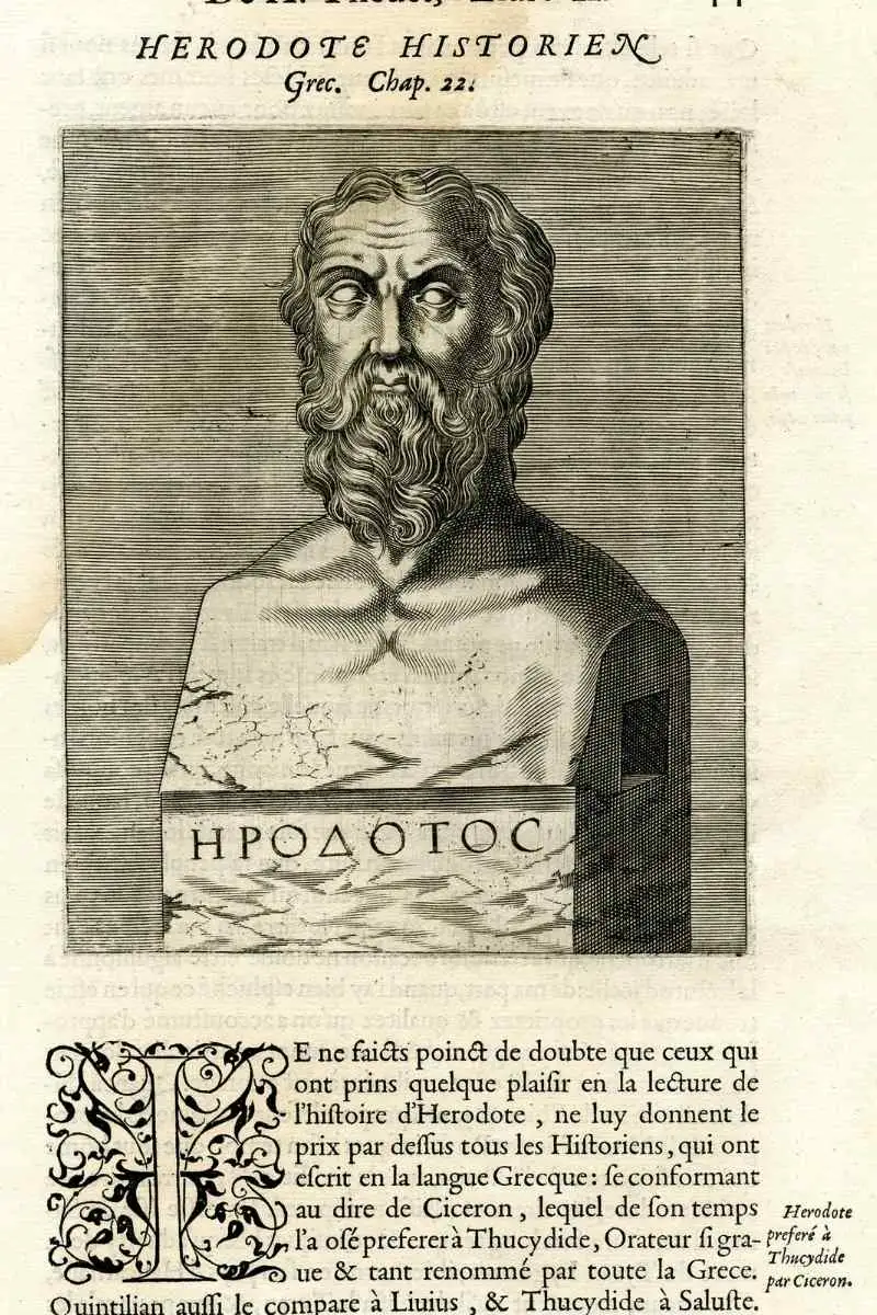 Portrait bust of Herodotus (1584). Source: © The Trustees of the British Museum.