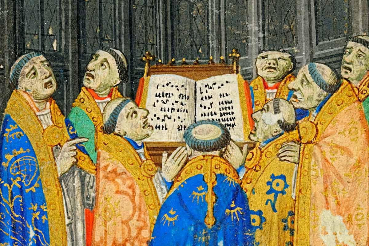 Part of Seven miniatures from a breviary, 1470. Source: McGill Library / Unsplash