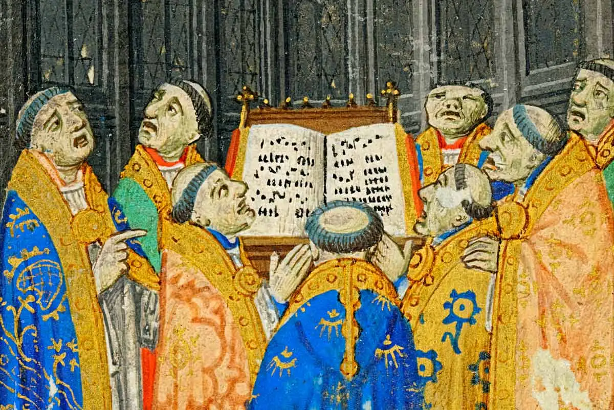 Part of Seven miniatures from a breviary, 1470. Source: McGill Library / Unsplash