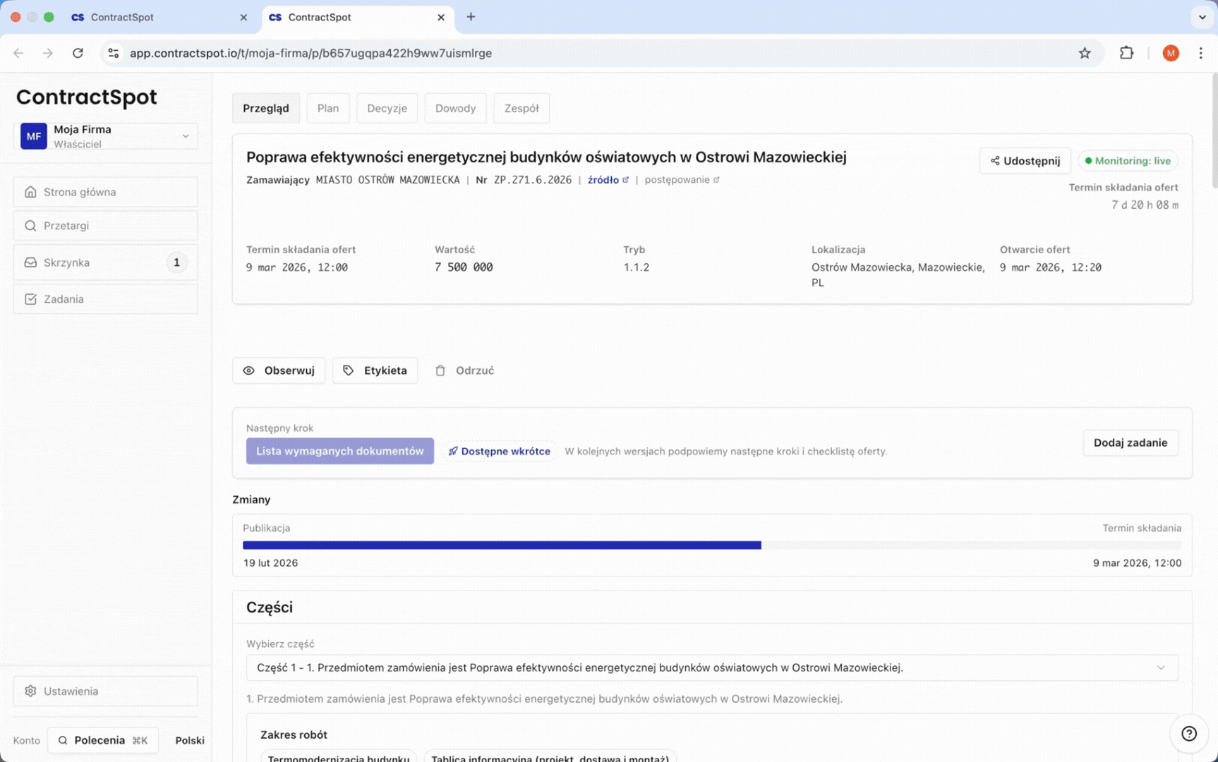 Zarządzasz zespołem i odpowiedzialnością w jednym miejscu