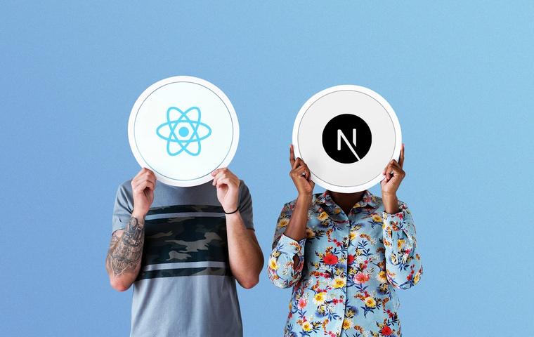 A developer analyzing performance metrics on a dual monitor setup, React DevTools visible on screen