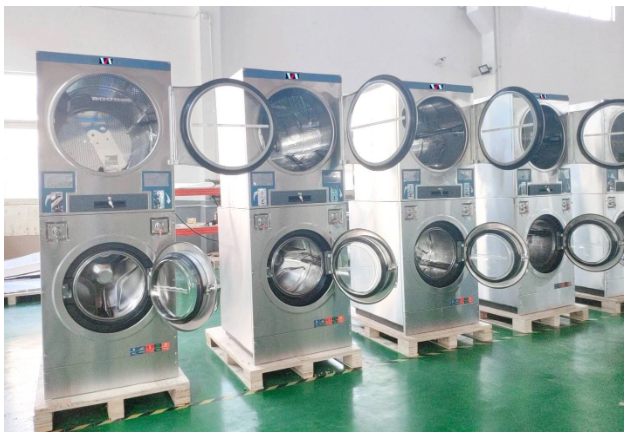 Coin stacked washer dryer