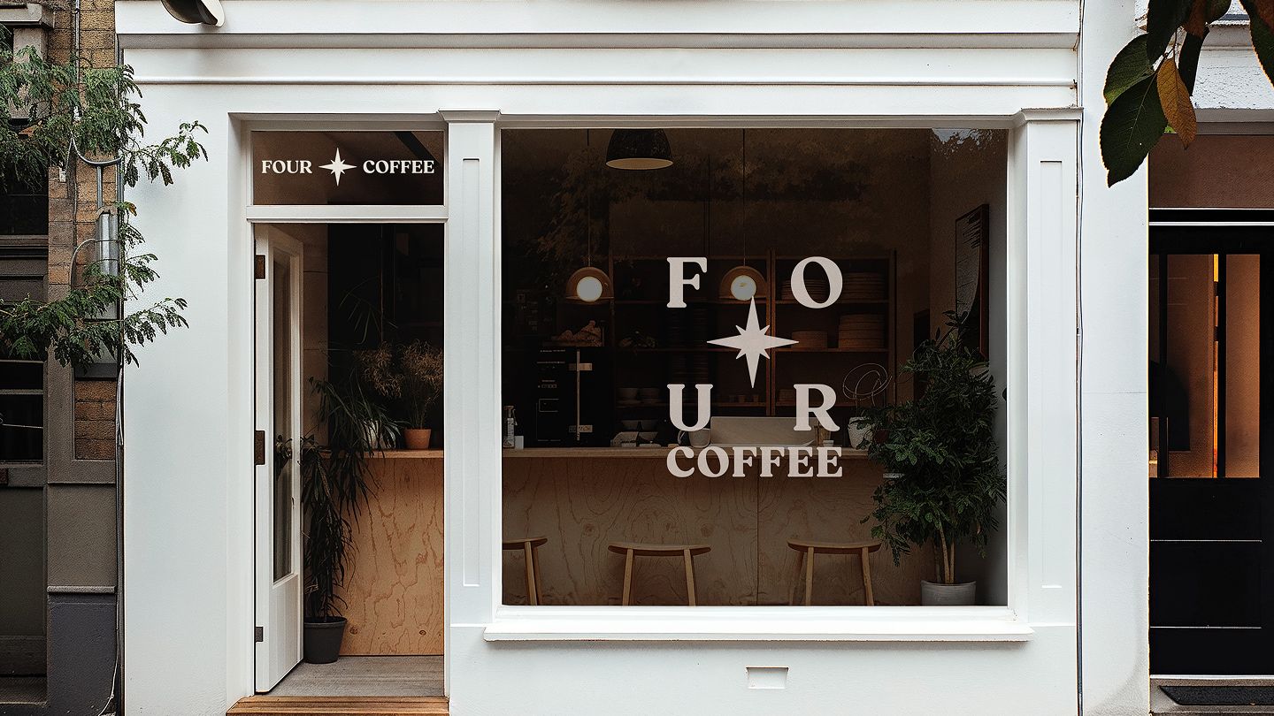 Four coffee storefront