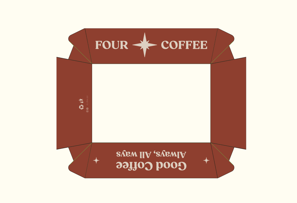 Four coffee packaging