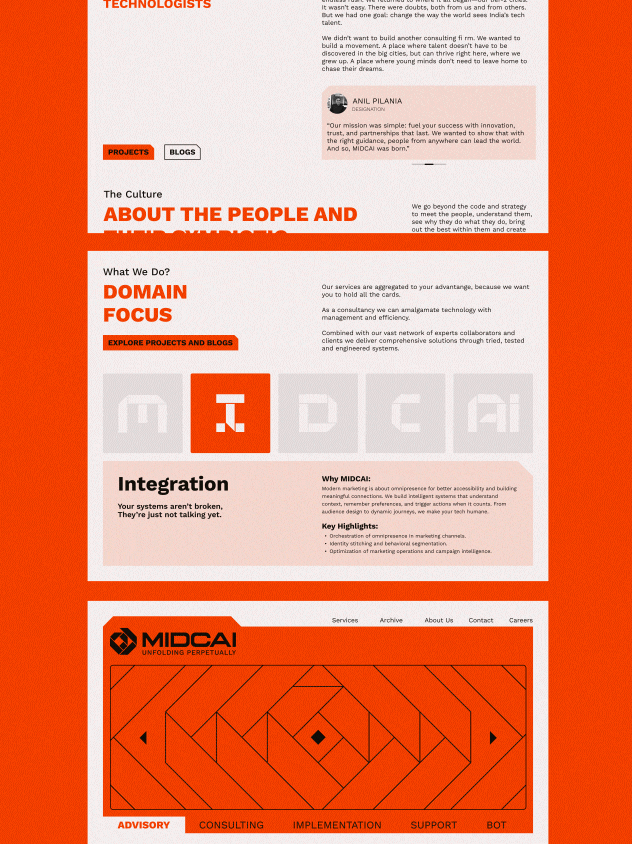 Website layouts