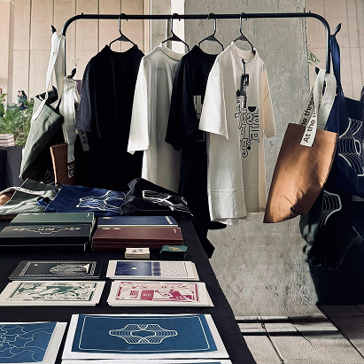 Cyanotype display
