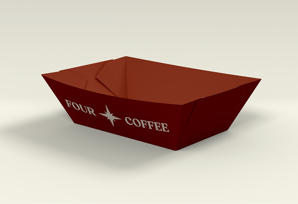 Four coffee packaging