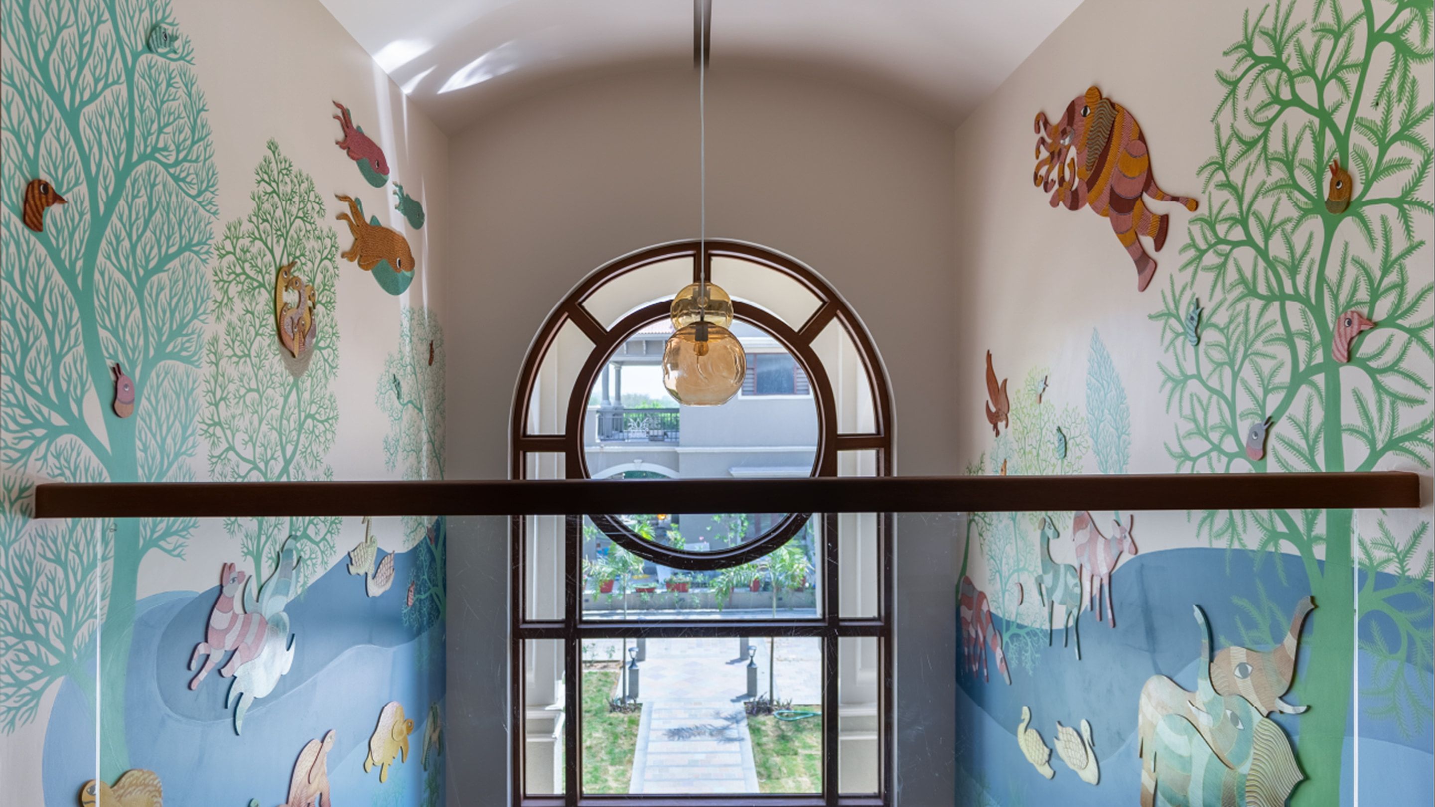 Parallel world's wall mural