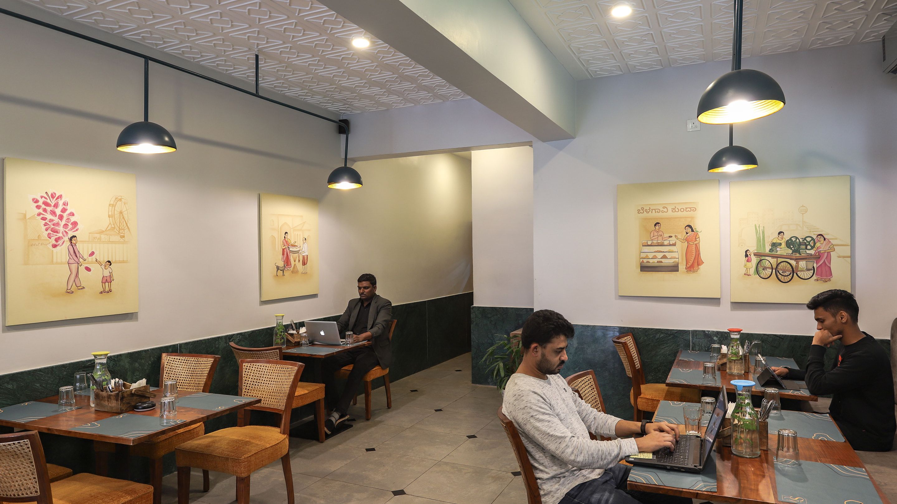 Inside the space