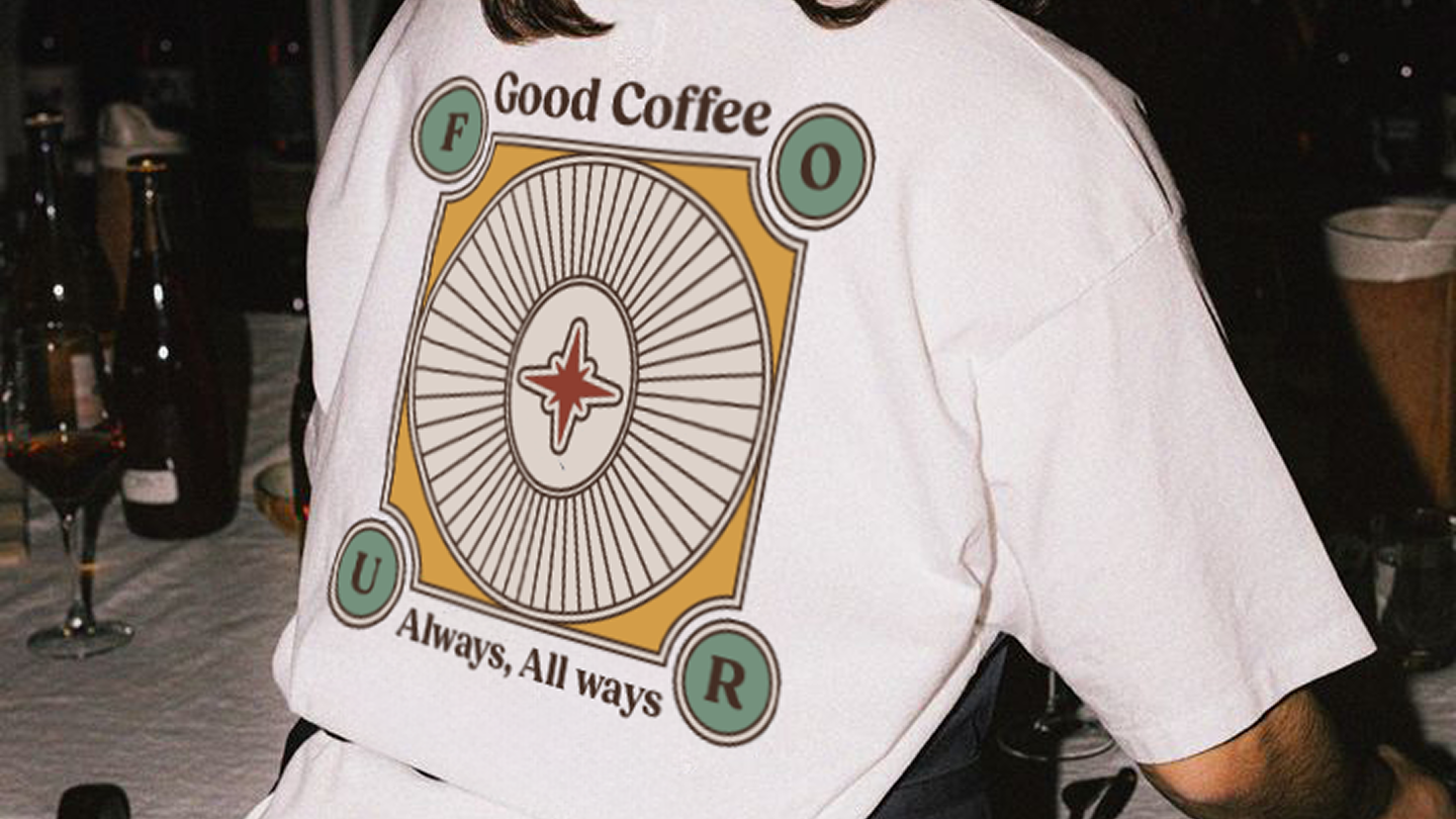 Four coffee merch