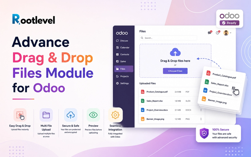 Advance Drag & Drop Files Module for Odoo