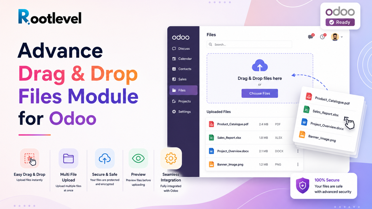 Advance Drag & Drop Files Module for Odoo