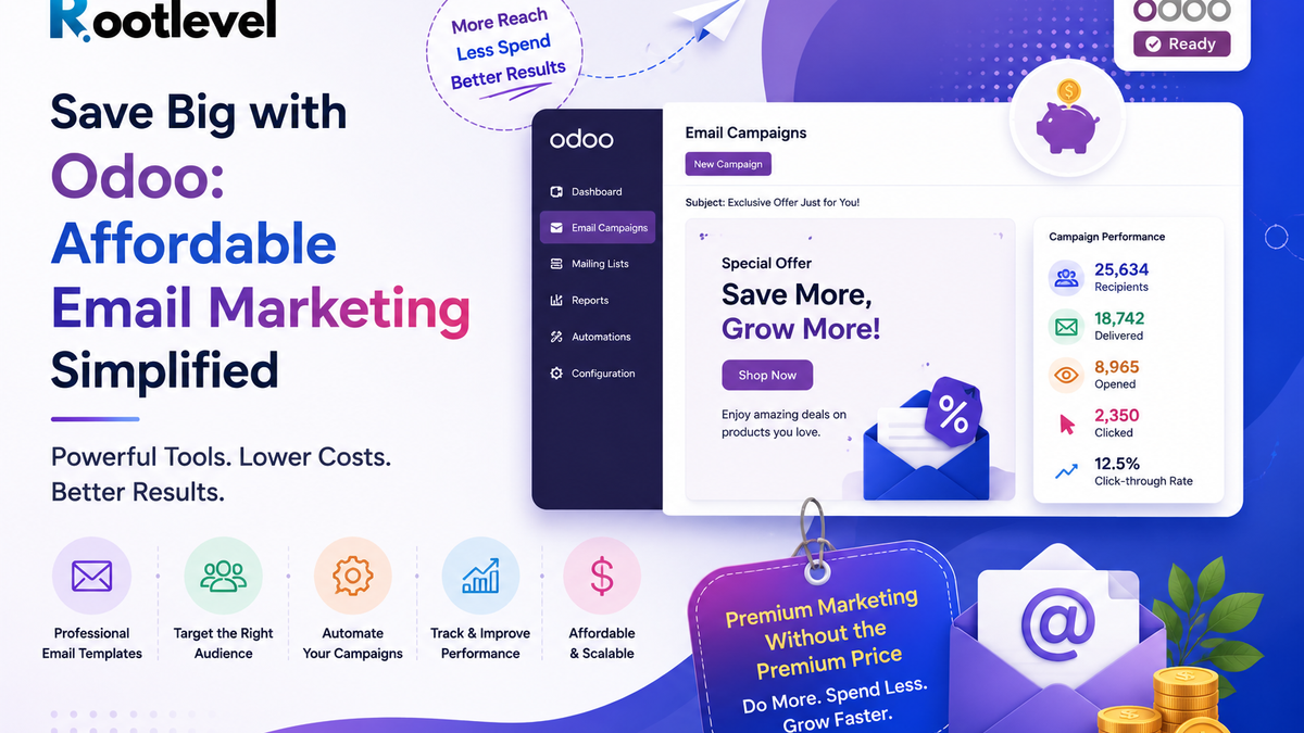 Save Big with Odoo: Affordable Email Marketing Simplified