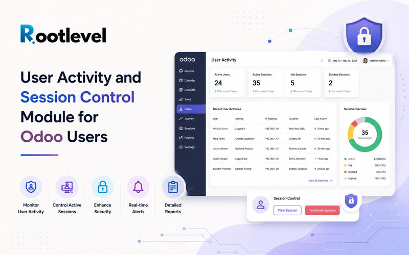User Activity and Session Control Module for Odoo Users