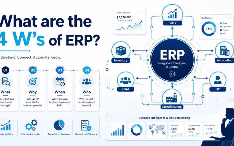 What are the 4 W's of ERP?