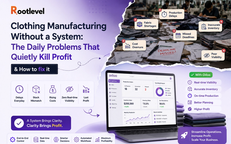Clothing Manufacturing Without a System: The Daily Problems That Quietly Kill Profit & How to fix it