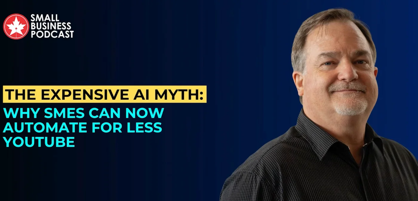 Guillaume Herve as a guest on the Small Business Podcast speaking about The expensive myth: Why SMEs can now automate for less