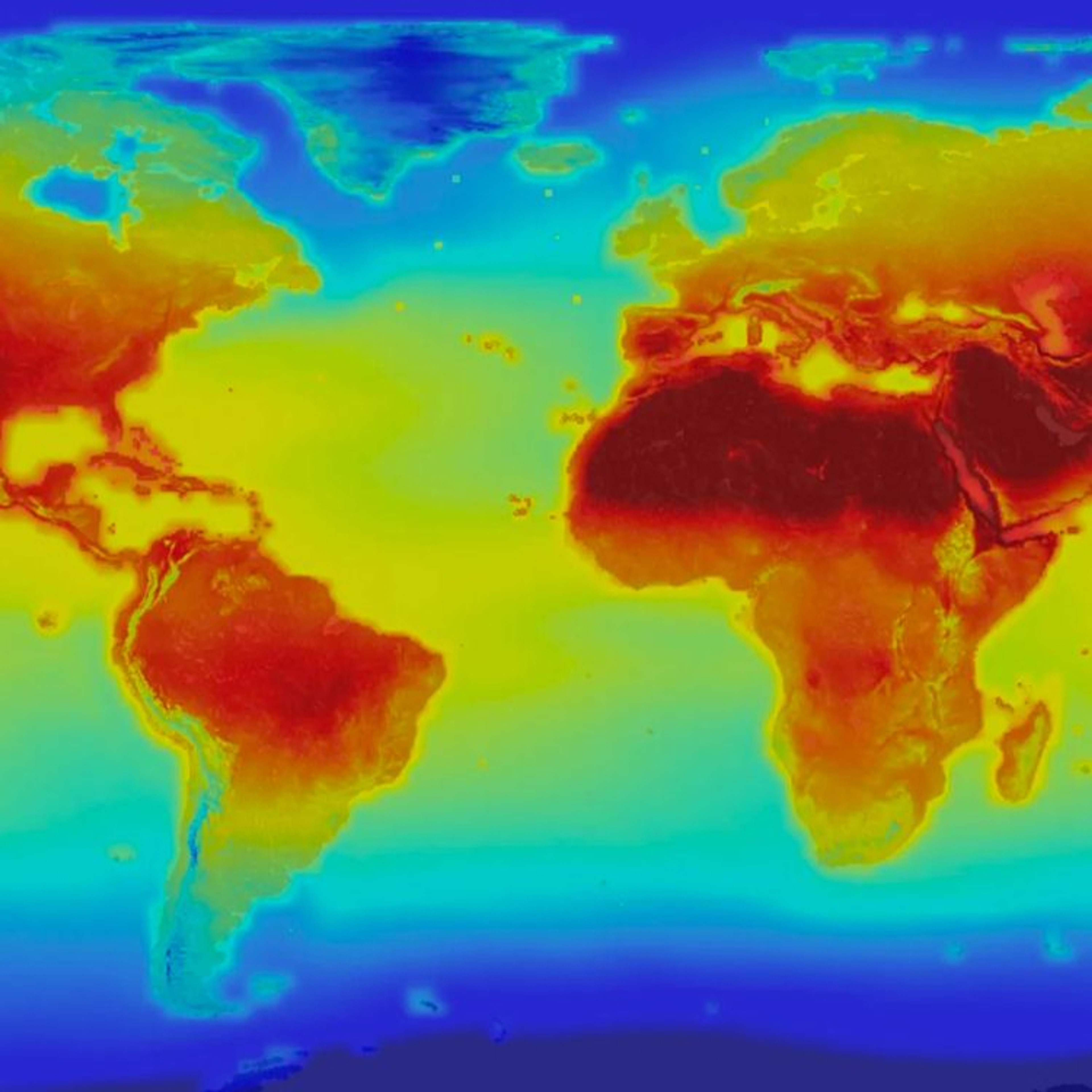 Global heat map image